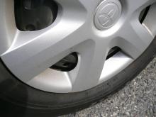 出張洗車 タイヤ・ホイール施工前