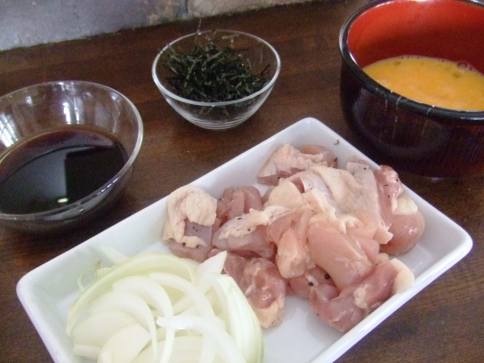 親子丼食材