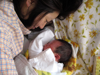 息子誕生