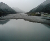 お正月の四万十川