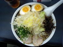 ときんらーめん　黒　＋味付けたまご
