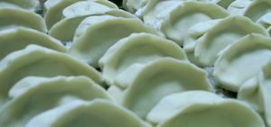ゆでる前の水餃子