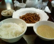 礼華　豚肉と竹の子の細切り味噌炒め