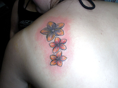 frangipani tattoo