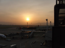 FLATLUX OFFICAL BLOG-伊丹空港の夕日