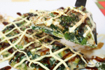 ほうれん草のお好み焼き