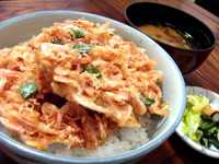 かき揚げ天丼