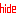 hide