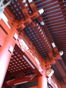 浅草寺 宝蔵門 裏