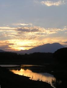 夕日
