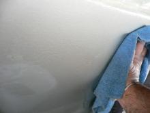 トヨタマークⅡ　後部バンパー　水垢