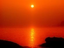 夕日