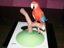 EPSON　Red Parrot Papermodel