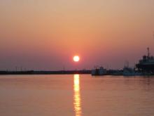 館山夕日