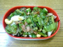 夏の終わりの野菜炒め
