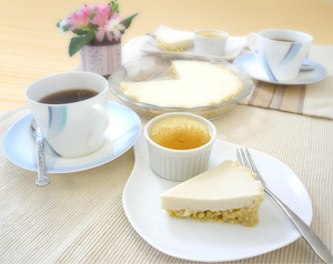 お豆腐で料理-豆腐レモンパイ＆クレームカラメル