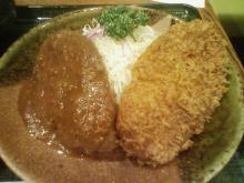 ハンバーグ + メンチかつ + サラダ