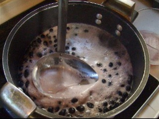 長澤家のレシピブログ-おせち黒豆料理工程