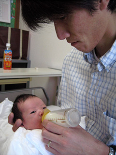 息子誕生