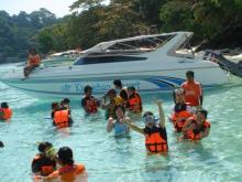 practice snorkelling