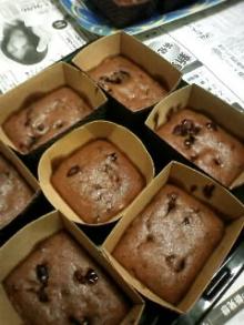 チョコとバナナのソフトケーキ