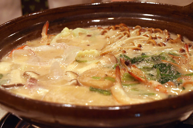 【和食】　銀座　大野　（絶品！平目の胡麻味噌鍋）