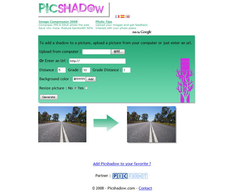 Shadow to picture - PICSHADOW