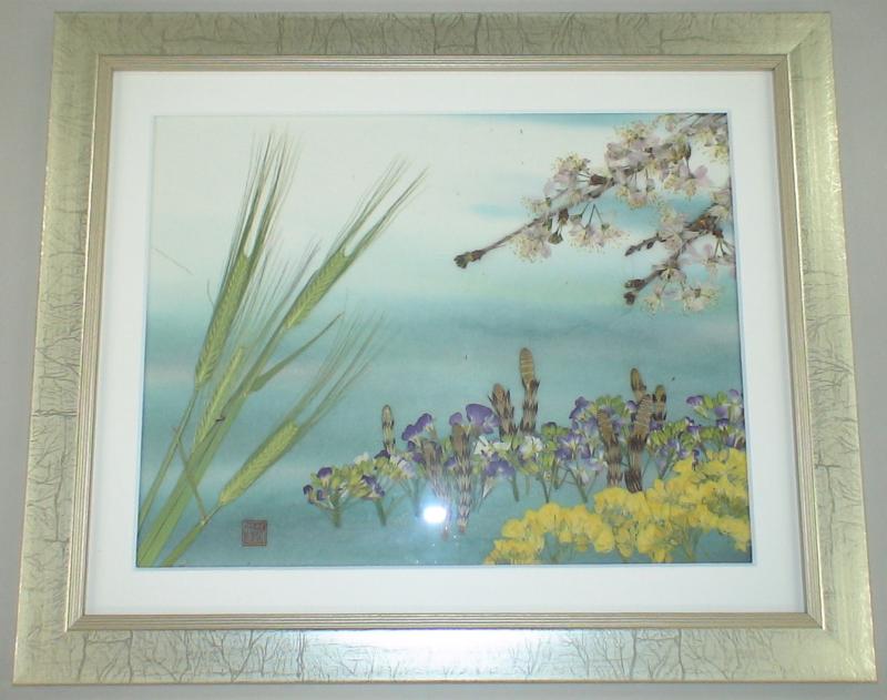 春の押し花絵額の画像 | 致知出版社編集部ブログ