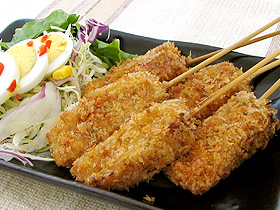 卯の花こんのお漬物[味噌]の串揚げ