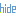 hide