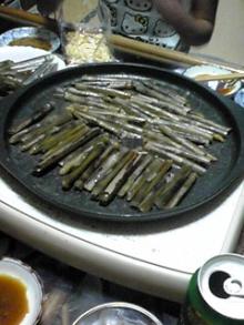 マテ貝の鉄板焼き
