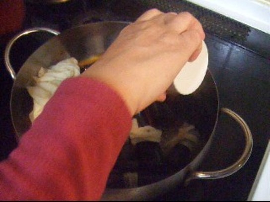 長澤家のレシピブログ-おせち料理まぐろの昆布巻き調理工程