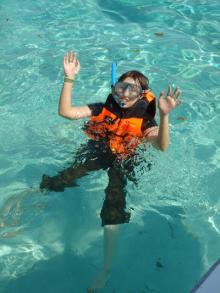 me snorkelling