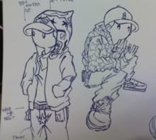 落描き