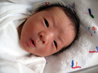 息子誕生