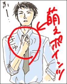 ネクタイ緩めてっと