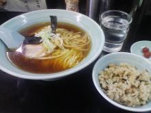 支那そば ＋ 混ぜご飯 ＋ 梅干し