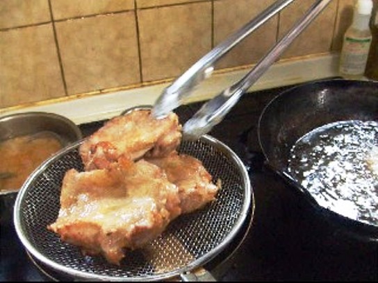 鶏肉の甘酢ソース調理工程画像