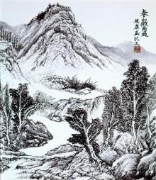 林田画廊のブログ-春山微雨過