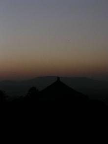 大仏殿と夕焼け2