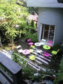 箱根写真館　二階から庭