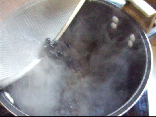 長澤家のレシピブログ-おせち黒豆料理工程