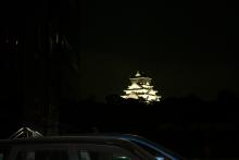 大阪城晩