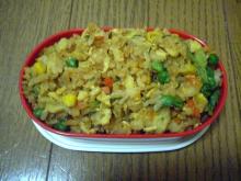 レタスでチャーハン