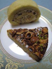 木の実のタルト&メープルのロールケーキ