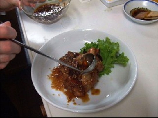 鶏肉の甘酢ソース調理工程画像