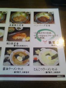 メニュー右