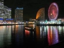 横浜みなとみらい２１の夜景