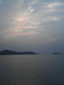 中海の夕日
