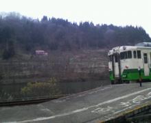 福島からの帰り道は電車の旅。